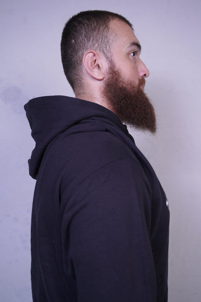 Black Fleece Hoodie for Men