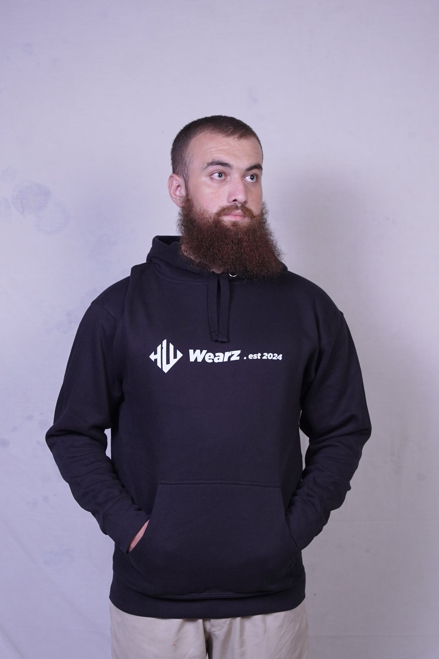 Black Fleece Hoodie for Men