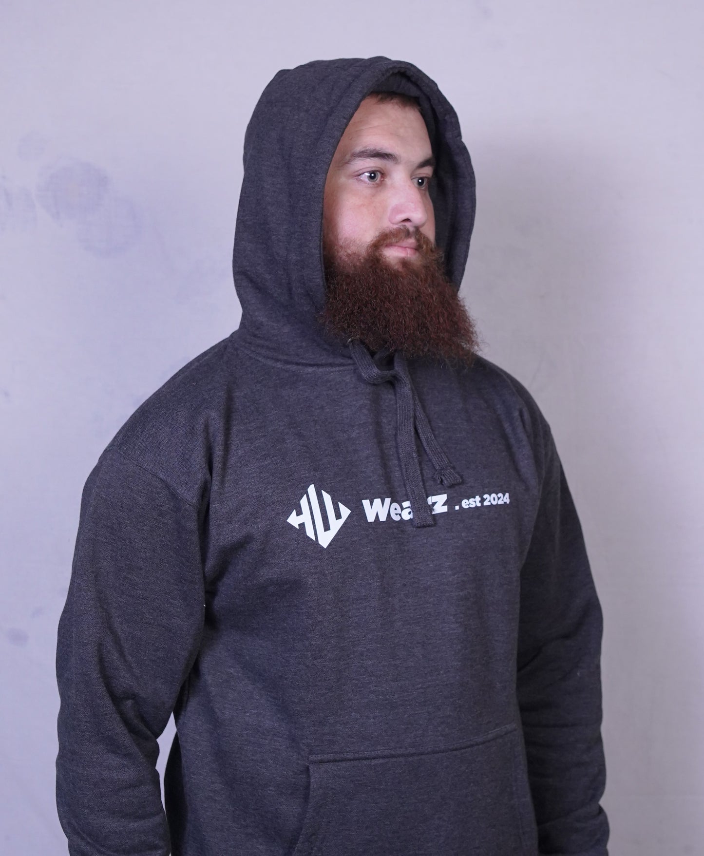 Charcoal Grey Fleece Hoodie for Men