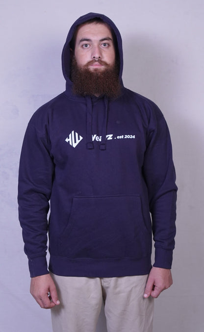 Navy Blue Fleece Hoodie for Men