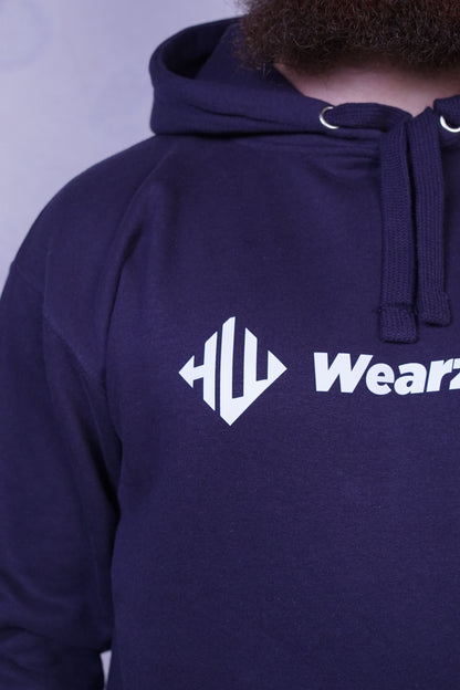 Navy Blue Fleece Hoodie for Men